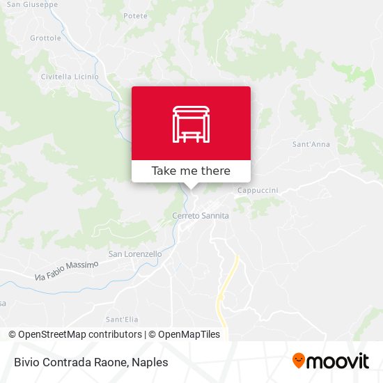 Bivio Contrada Raone map
