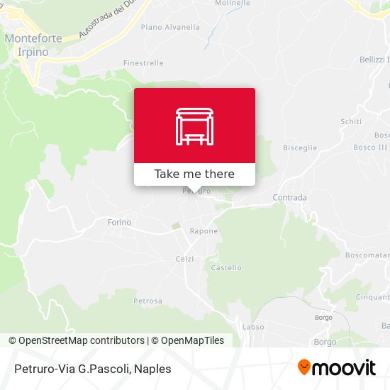Petruro-Via G.Pascoli map
