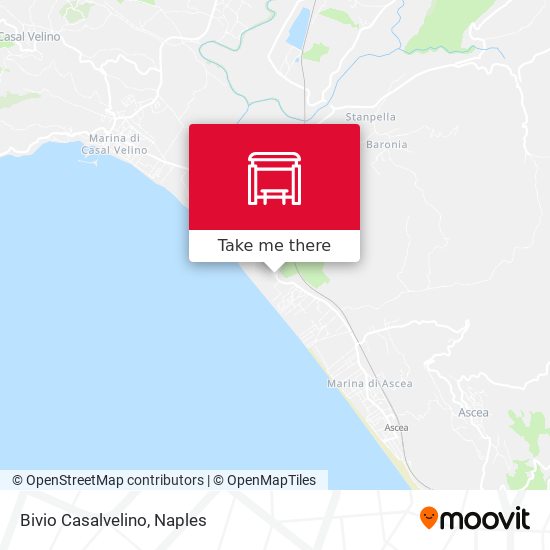 Bivio Casalvelino map