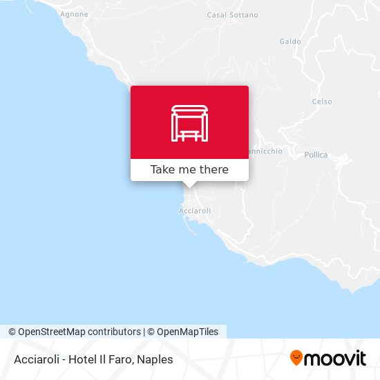 Acciaroli - Hotel Il Faro map