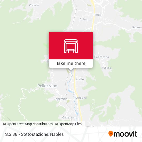 S.S.88 - Sottostazione map