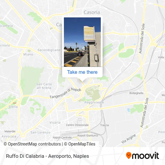 Ruffo Di Calabria - Airport map