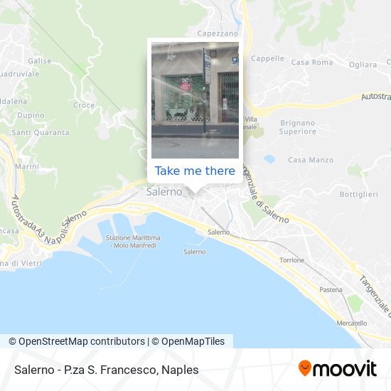 Salerno - P.za S. Francesco map