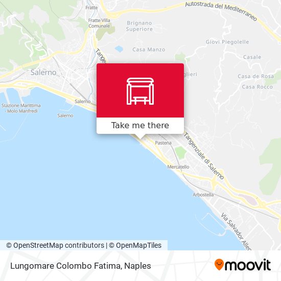 Lungomare Colombo Fatima map