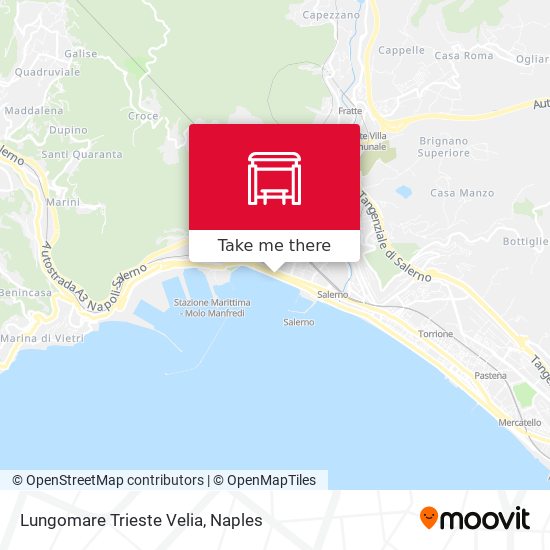 Lungomare Trieste Velia map