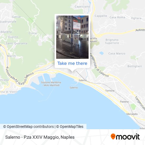 Salerno - P.za XXIV Maggio map