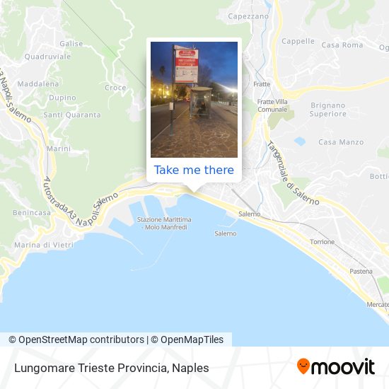 Lungomare Trieste Provincia map