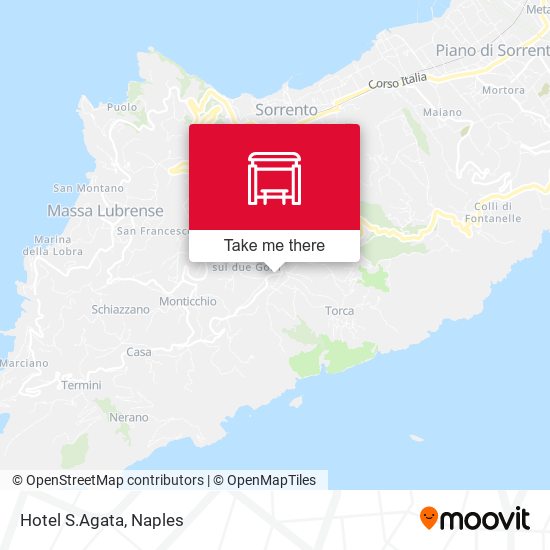 Hotel S.Agata map