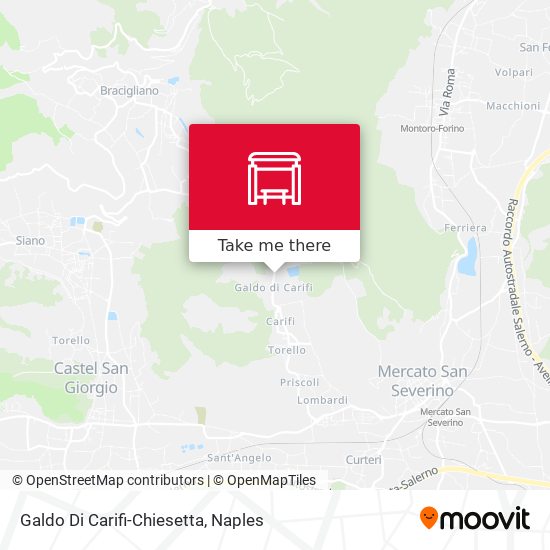 Galdo Di Carifi-Chiesetta map