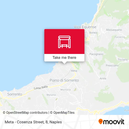 Meta - Cosenza Street, 8 map