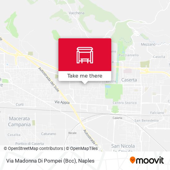 Via Madonna Di Pompei (Bcc) map