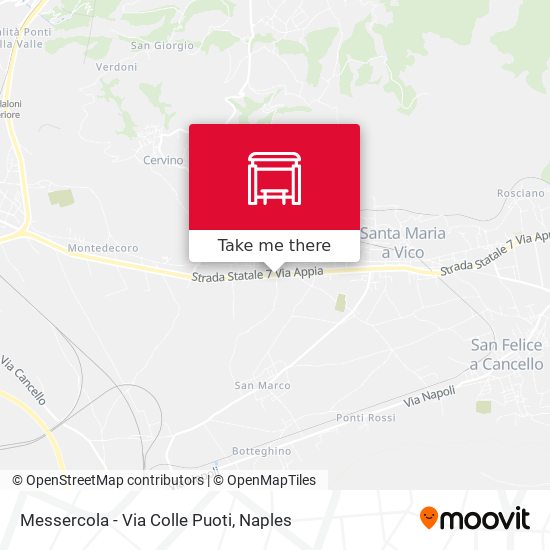 Messercola - Via Colle Puoti map