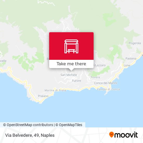 Via Belvedere, 49 map