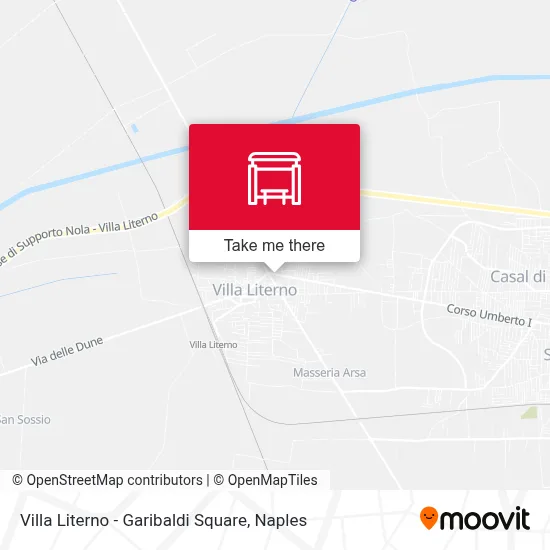 Villa Literno - Garibaldi Square map
