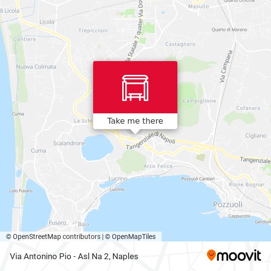 Via Antonino Pio - Asl Na 2 map