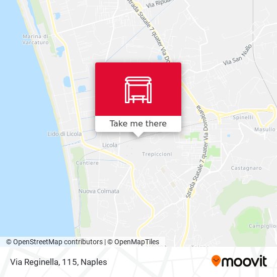 Via Reginella, 115 map