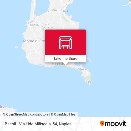 Bacoli - Via Lido Miliscola, 54 map