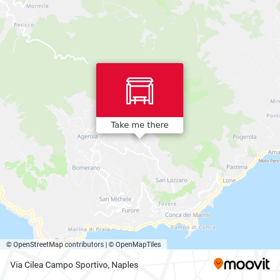 Via Cilea Campo Sportivo map