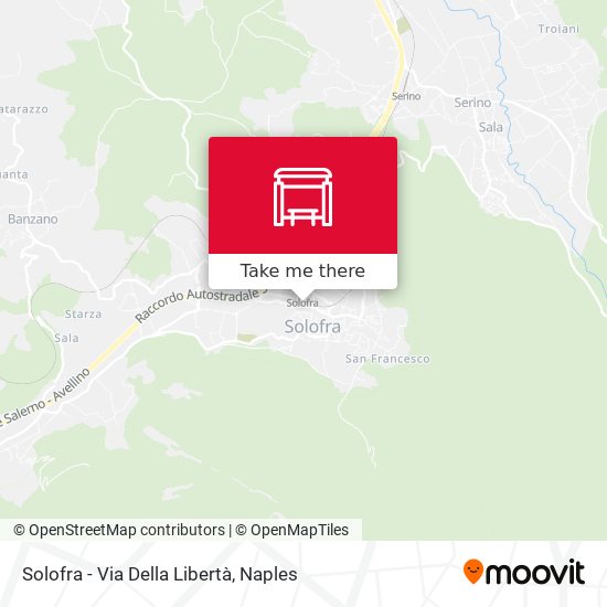 Solofra - Via Della Libertà map