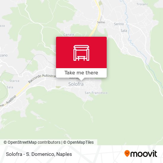 Solofra - S. Domenico map