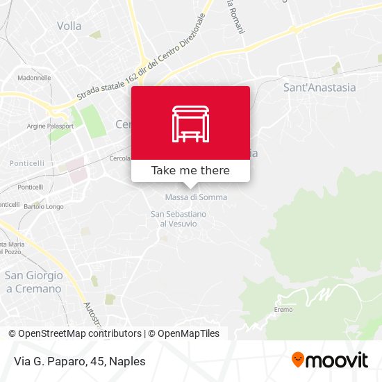 Via G. Paparo, 45 map