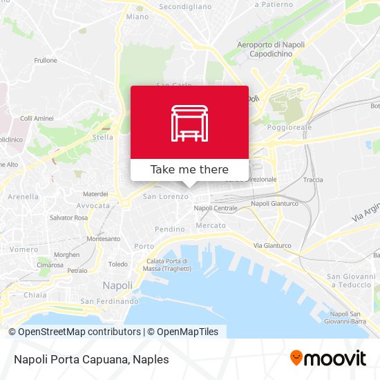 Napoli Porta Capuana map