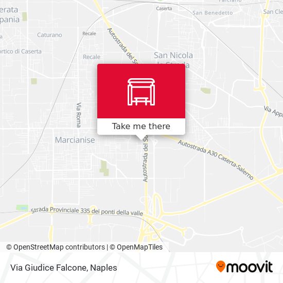 Via Giudice Falcone map