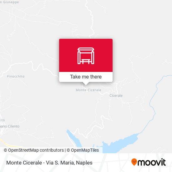 Monte Cicerale - Via S. Maria map