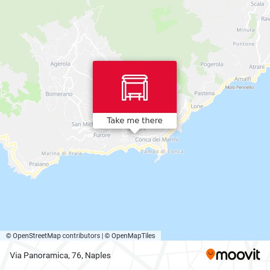 Via Panoramica, 76 map