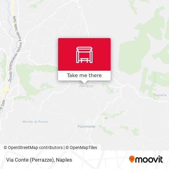 Via Conte (Perrazze) map