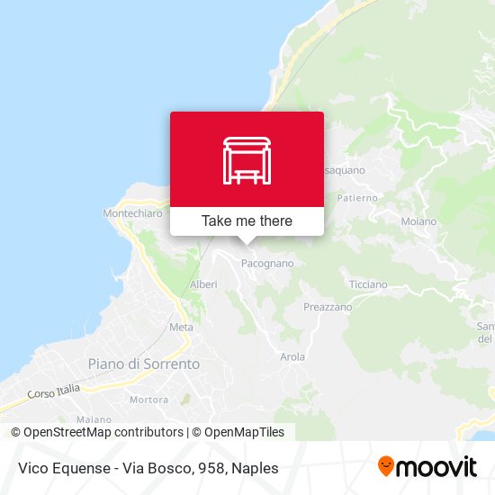 Vico Equense - Via  Bosco, 958 map