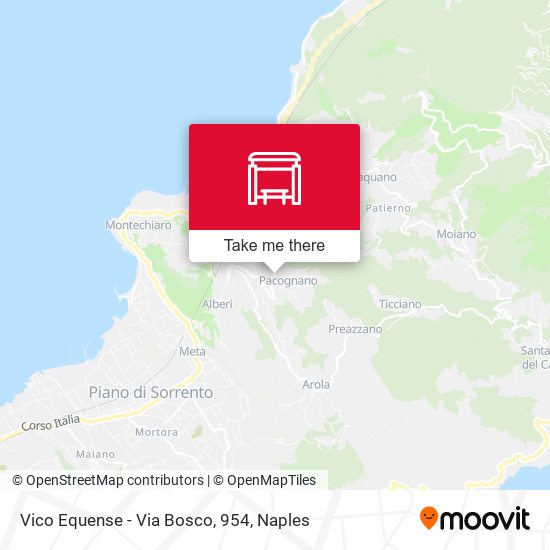 Vico Equense - Via Bosco, 954 map