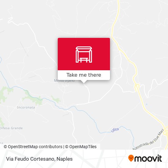 Via Feudo Cortesano map