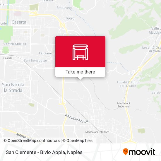 San Clemente - Bivio Appia map