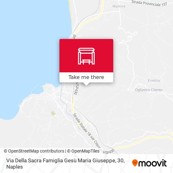 Via Della Sacra Famiglia Gesù Maria Giuseppe, 30 map