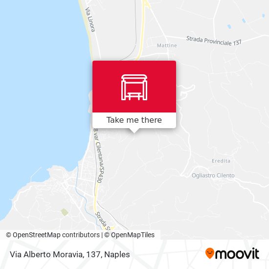 Via Alberto Moravia, 137 map