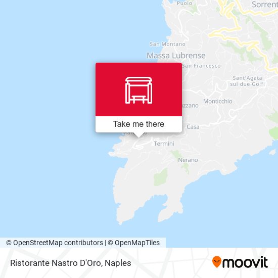 Ristorante Nastro D'Oro map