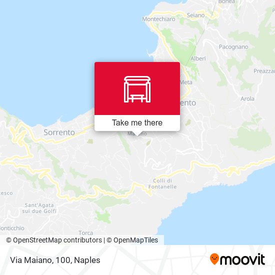 Via Maiano, 100 map