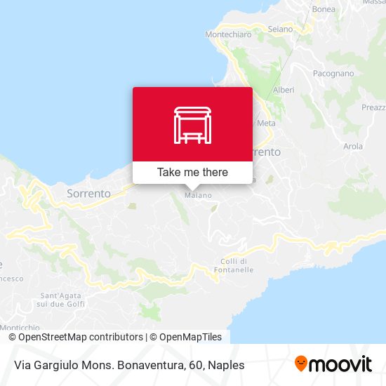 Via Gargiulo Mons. Bonaventura, 60 map