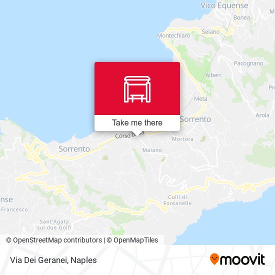 Via Dei Geranei map