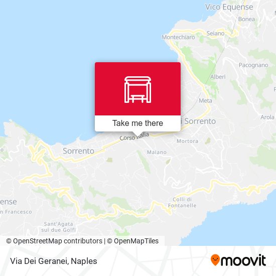 Via Dei Geranei map