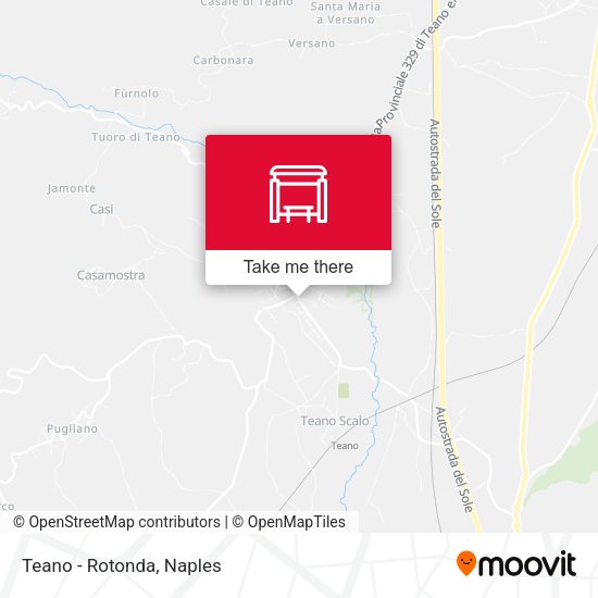 Teano - Rotonda map