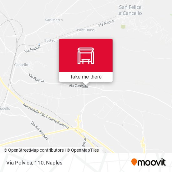 Via Polvica, 110 map