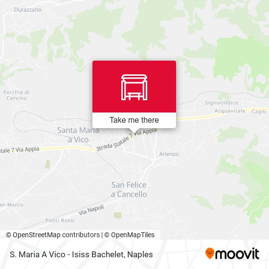 S. Maria A Vico - Isiss Bachelet map