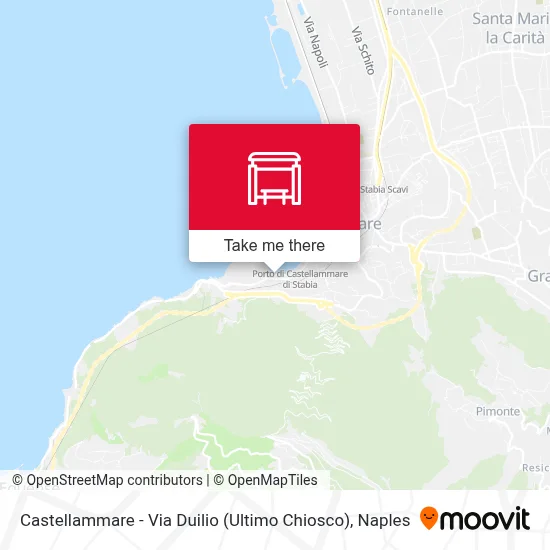 Castellammare - Via Duilio (Ultimo Chiosco) map