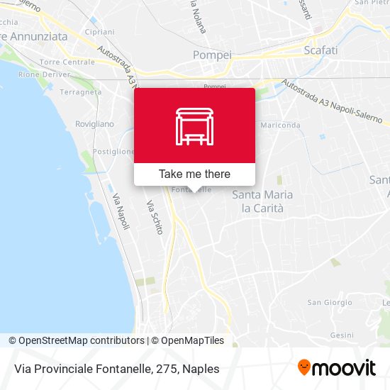 Via Provinciale Fontanelle, 275 map