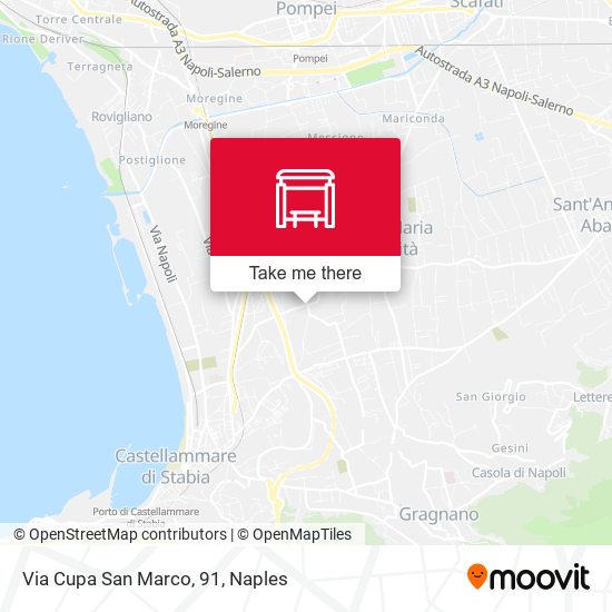 Via Cupa San Marco, 91 map