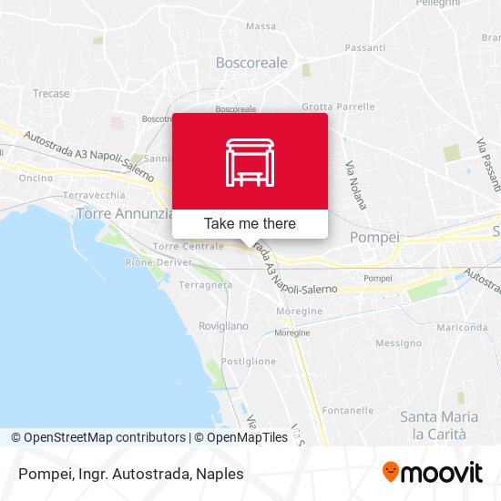 Pompei, Ingr. Autostrada map