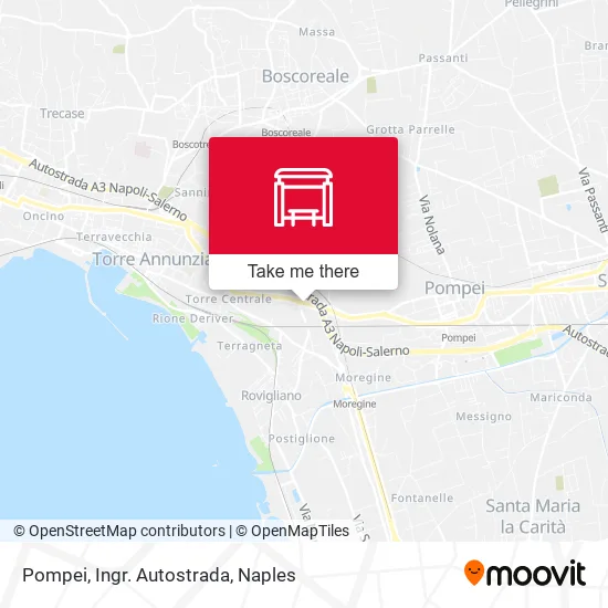 Pompei, Ingr. Autostrada map