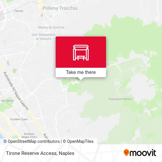 Tirone Reserve Access map